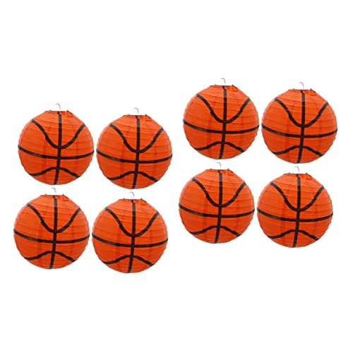 HOMSFOU 6 Stk Basketball-laterne Laternen Für Basketballspiele Hängende Dekorationen Für Basketball Sportball Laterne Baseball-ornamente Basketball-piñata Eisen Baby Hängelampe Fußball von HOMSFOU