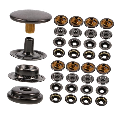 HOMSFOU 60 Sätze Knopfnieten Druckknöpfe aus Metall Druckknopf-Kit aus Metall Kippschalter Druckknöpfe zum Nähen Mantelknöpfe Druckknöpfe für Kleidung annähen Kupfer Black HOMSFOU 60 Sätze Knopfnieten Druckknöpfe aus Metall Druckknopf-Kit aus Metall Kippschalter Druckknöpfe zum Nähen Mantelknöpfe Druckknöpfe für Kleidung annähen Kupfer Black von HOMSFOU