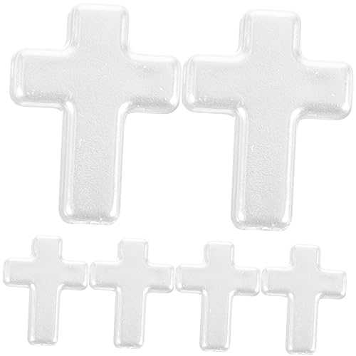 HOMSFOU 60 Stück Cross Perlen Anhänger Für Die Schmuckherstellung Kunsthandwerk Gebetsperlen Abstandsperlen Kreuzen Spacer Lose Perlen Verschiedene Perlen Weiß Acryl HOMSFOU 60 Stück Cross Perlen Anhänger Für Die Schmuckherstellung Kunsthandwerk Gebetsperlen Abstandsperlen Kreuzen Spacer Lose Perlen Verschiedene Perlen Weiß Acryl von HOMSFOU