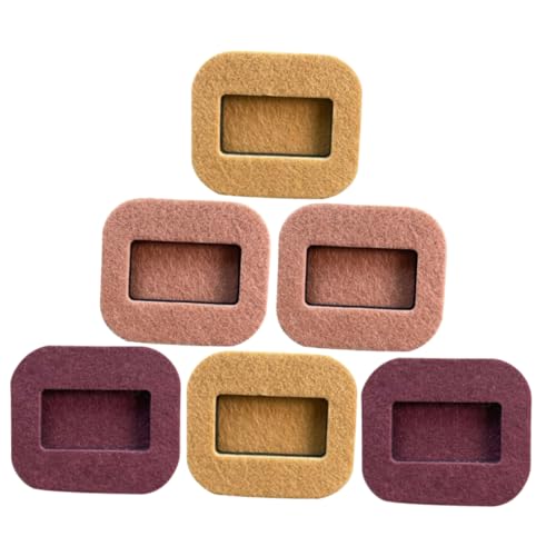 HOMSFOU 6St Stuhlstopper Matratzenauflage Teppich Stuhlhussen Rollenstopper Möbelauflagen fußbodenschutzmatte furniture pads filzmatte stühle Bettstopper Möbelunterlagen aus Gummi gefühlt von HOMSFOU