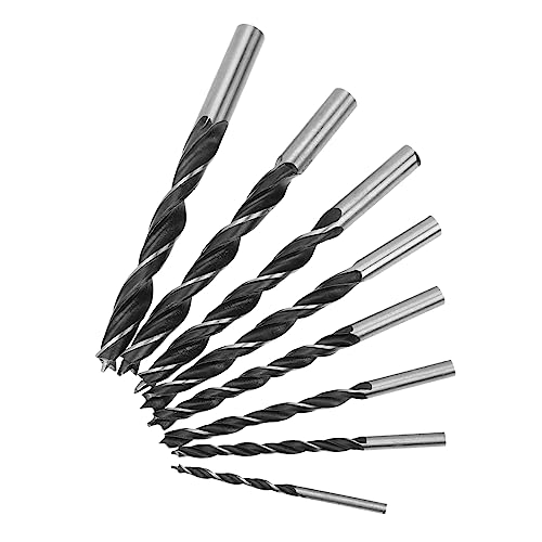 HOMSFOU 8-Teiliges Set Sechskantbohrer-Satz Schlüssel Leistung Schweißen Draht Block Bagger edelstahlbohrer sechskantbohrer-set 6mm Bohrer Metallbohrer für Stahl Rostfreier Stahl Black von HOMSFOU