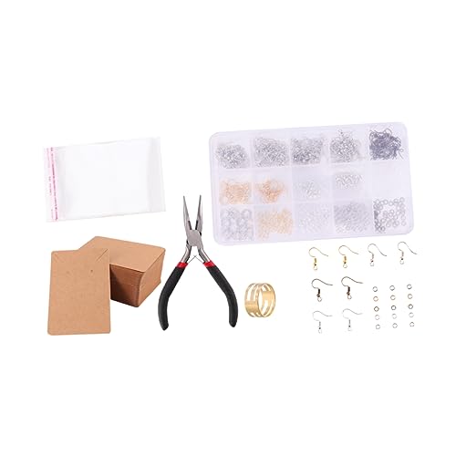 HOMSFOU 800 Stück Ohrringteile Set Diy Ohrhaken Schmuckzubehör Mix Leichte Materialien Vielseitig für Basteln und Ohrschmuckherstellung Gemischt HOMSFOU 800 Stück Ohrringteile Set Diy Ohrhaken Schmuckzubehör Mix Leichte Materialien Vielseitig für Basteln und Ohrschmuckherstellung Gemischt von HOMSFOU