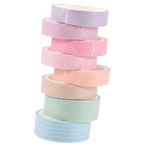HOMSFOU 8Rollen Washi Tape Dekoratives Klebeband für Journaling Scrapbooking DIY Handwerk und Geschenkverpackungen Vielseitig Einsetzbar und Leicht Abreißbar HOMSFOU 8Rollen Washi Tape Dekoratives Klebeband für Journaling Scrapbooking DIY Handwerk und Geschenkverpackungen Vielseitig Einsetzbar und Leicht Abreißbar von HOMSFOU