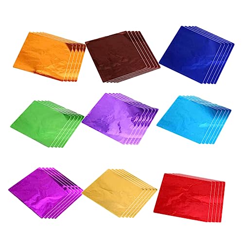 HOMSFOU 900 Stück Schokoladenfolie farbige Alufolie Bonbonpapier für Karamellbonbons Jahrestag pompero Aniversario süßigkeiten Verpackungspapier Folienpapier für Schokolade Geschenkpapier von HOMSFOU