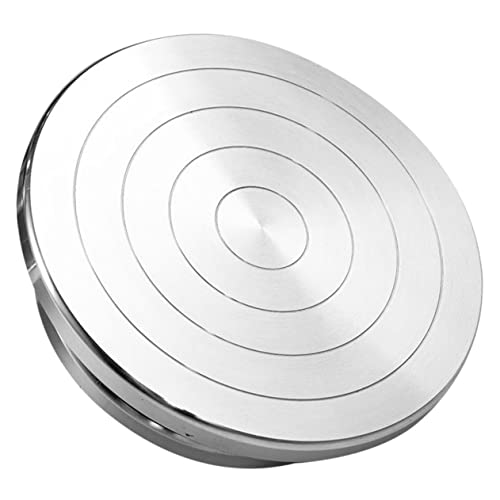 HOMSFOU Aluminiumlegierung Turntable Keramik Modelliermasse Herstellung Bildhauerei Drehscheibe Bildhauen Von Tonwerkzeugen Töpferscheiben Rad Plattenlager Aus Ton Silver HOMSFOU Aluminiumlegierung Turntable Keramik Modelliermasse Herstellung Bildhauerei Drehscheibe Bildhauen Von Tonwerkzeugen Töpferscheiben Rad Plattenlager Aus Ton Silver von HOMSFOU