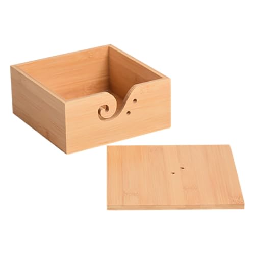HOMSFOU Quadratische Holzschüssel Mit Abdeckung Häkeln Wollhalter Zum Stricken Aufbewahrungsschale Für Garn Strickgarnschalen Garn Schüssel Handgemachte Strickschale Wolle Hölzern Orange HOMSFOU Quadratische Holzschüssel Mit Abdeckung Häkeln Wollhalter Zum Stricken Aufbewahrungsschale Für Garn Strickgarnschalen Garn Schüssel Handgemachte Strickschale Wolle Hölzern Orange von HOMSFOU