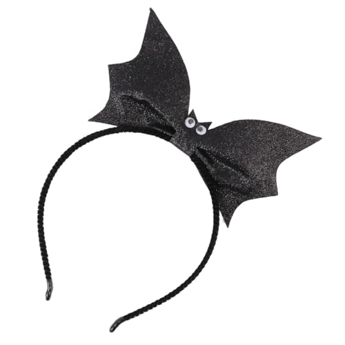 HOMSFOU Stirnbänder Halloween-Fledermaus-Stirnband Halloween-Fledermaus-Stirnband Pailletten-Fledermaus-Haarband Simulation Fledermaus-Haarreifen Pailletten-Stirnbänder Für Frauen Und von HOMSFOU