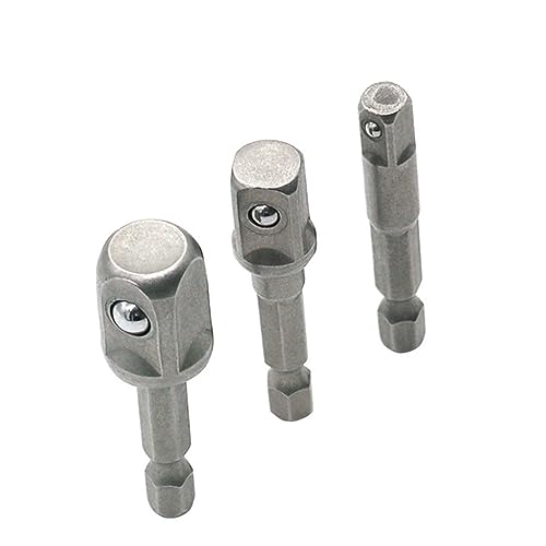 HOMSFOU Teiliges Set Sechskant Vierkant Stecknuss Adapter Verlängerungsbohrer Set Sockelschlüssel Adapter Für Power Drill von HOMSFOU