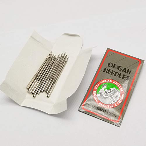 10 Stück/Pack/Größe Organ Flachschaft 15x1 HAX1 130/705H Größe 8, 11, 12, 14, 16, 18, 21, 22 für Nähmaschinennadeln für Brother, Singer (22) von HONEYSEW