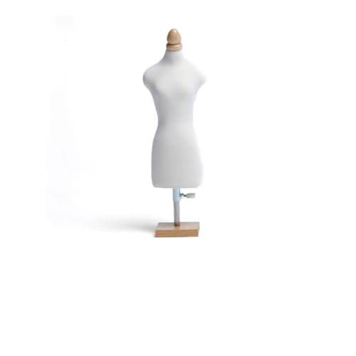 HONGDUO Mini-Mannequin-Körper 1/2 1/3 1/4 Mini-weibliches Modellpuppen-Kleidungsständer DIY-Schüler-Unterrichtsmodellständer 1/3 Square Bottom von HONGDUO