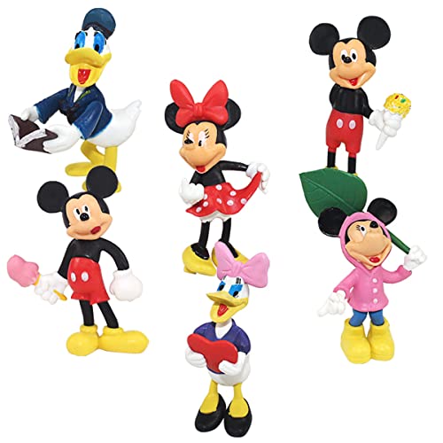 Cartoon Cake Topper, Cartoon Mini Figuren, Cartoon Kuchen Deko, Cartoon Actionfiguren, Verwendet für Kuchen Dekoration, Partydekoration, Sammelfiguren, Tischdekoration, 6 Stück von HONGECB