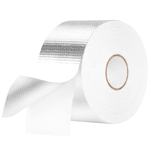 HONGTAISHENG Aluminium Klebeband, 57mm x 50m Wasserdichtes Alu Klebeband, Hitzebeständiges Selbstklebeband zum Abdichten Reparieren, Panzertape Verstärkt mit Einem Glasgittergewebe von HONGTAISHENG