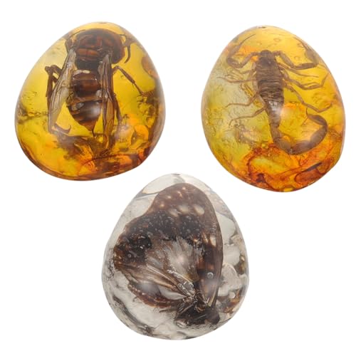 HONITANO 3Stücke Teiliges Insekten Bernstein für DIY Projekte Filigrane Anhänger mit Schmetterling und Biene Insektensammelstück für Kreative Dekoration HONITANO 3Stücke Teiliges Insekten Bernstein für DIY Projekte Filigrane Anhänger mit Schmetterling und Biene Insektensammelstück für Kreative Dekoration von HONITANO
