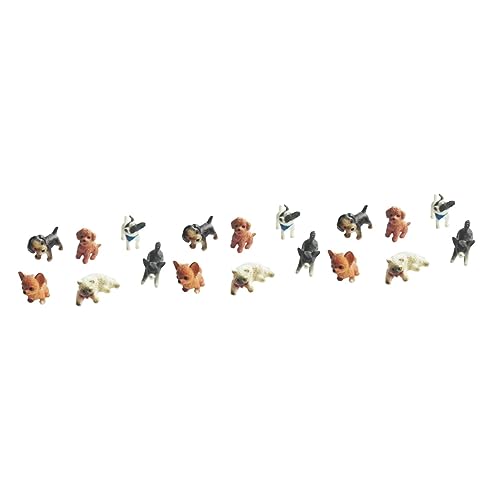 18 Stk Katzen-Hunde-Figuren spielzeug für kinder kinderspielzeug hühner spielzeug toys for realistische Tierfigur Katze-Hund-Miniaturen Tierfiguren Mini-Katze-Hund-Ornament HONMEET von HONMEET