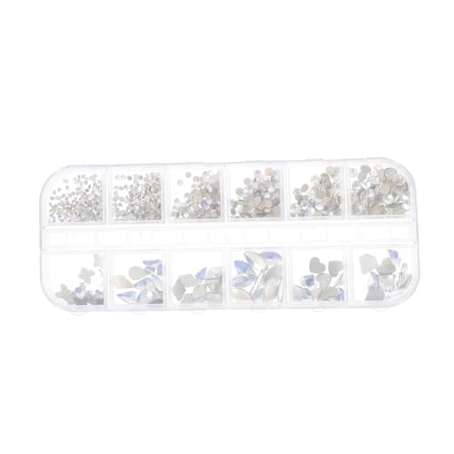 HONMEET 1 Box Maniküre Ausgefallene Form Diamanten Nagelkunst Edelsteine Maniküre Edelsteine Nägel Edelsteine DIY Zubehör Für Nagelkunst Nagelzubehör Nagelkunst Zubehör Nagel von HONMEET