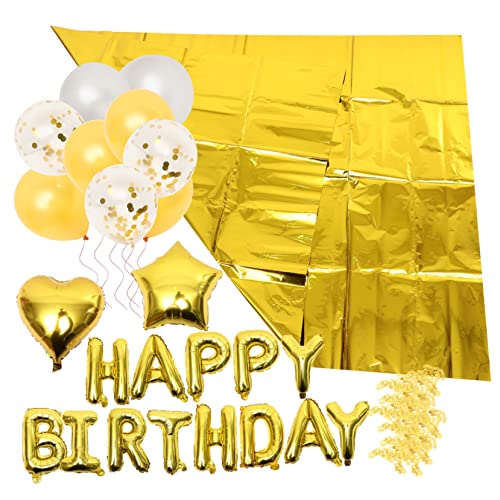 HONMEET 1 Satz Dekorationen für Ballonpartys goldene Luftballons alles zum geburtstag dekor konfettiballone balloons balons Golddekor Partyballons Geburtstagsballons für Frauen Papier von HONMEET