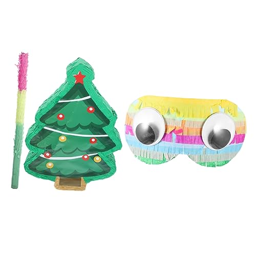 HONMEET 1 Satz Stereo-Piñata weihnachtsdeko spaß Überraschungsgeschenk Pinata tree christmas süssigkeiten Weihnachtsfeier Piñata Pinata-Dekor weihnachtsfeier liefert Partygeschenk Papier von HONMEET