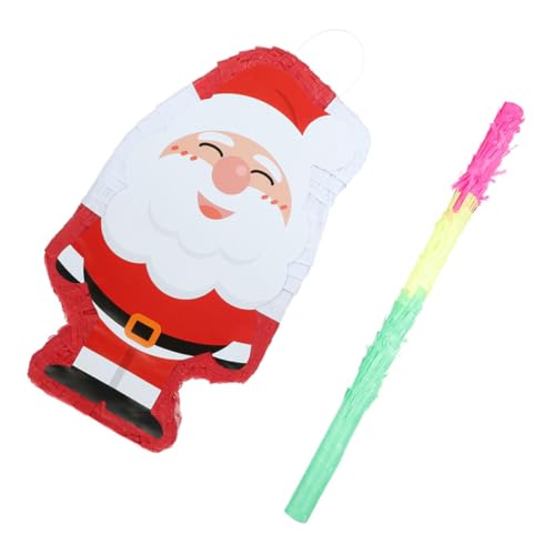 HONMEET 1 Satz Weihnachtspinata Für Kinder Weihnachtsdeko Weihnachtsmann-pinata-dekor Pinata Im Weihnachtsmann-design Weihnachtsmann Dekoration Gefüllte Pinata-requisite Papier von HONMEET