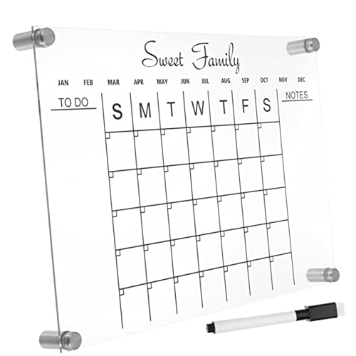 HONMEET 1 Satz transparente Schreibtafel Wöchentliche trocken abwischbare Tafel trocken abwischbarer Kalender aus Acryl write board the office Notiztafel aus Acryl Notizblock aus Acryl von HONMEET