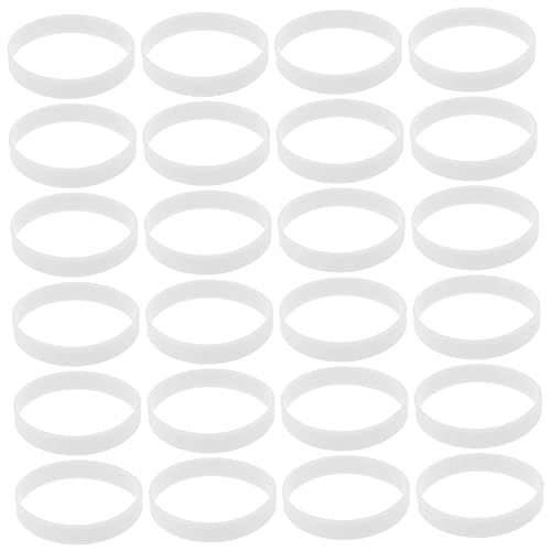 HONMEET 100St Leuchtendes Silikonarmband leuchtende Partygeschenke Partybevorzugungsarmbänder leuchtgeschenk sammlerstücke herren armband eine Armatur im Dunkeln leuchtende Armbänder Weiß von HONMEET