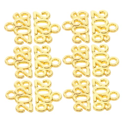 HONMEET 100st Schlüsselanhänger Aus Legierung Schmuckanhänger Basteln Sie Charm-anhänger Anhänger Zum Basteln Legierungsanhänger Für Tasche Halskette Charme Schmuck Golden Zinklegierung von HONMEET