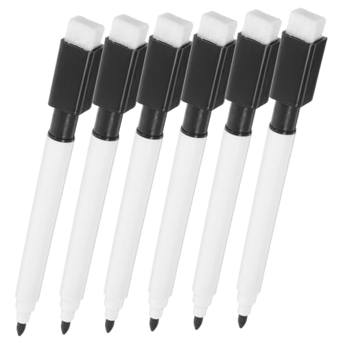 HONMEET 10St Pinsel streichen lackierpinsel Farbe der Whiteboard-Stifte flüssige Kreidestifte Marker trocken abwischen Trocken abwischbarer Marker mit feiner Spitze Plastik Black von HONMEET