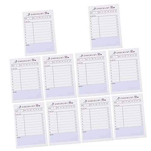 HONMEET 10St Planer write board student planner notebooks notepad praktische Notizblöcke Notizbücher planen schülerkalender To-Do-Listen-Notizbücher studenten planen notizbuch Papier Weiß von HONMEET