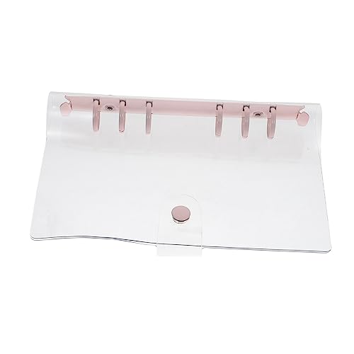 HONMEET 1Stk Taschenbuchetui write board büro materialien Schreibbrett geschnk ideen Notizbuch Binder klarer Notizblockschutz Notizblöcke Sammelalbum Bürobedarf Loseblatt-Ordner PVC Rosa von HONMEET