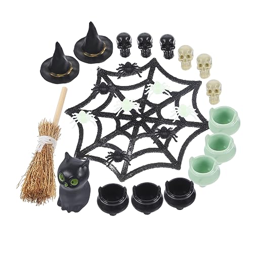 HONMEET 1set Halloween Dekorationen Kunststoff Figuren Halloween Doll House Accessoires Miniaturfiguren von HONMEET