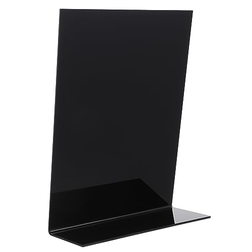 HONMEET 1stk Mini Tafel Schild Bürgersteig Tafelständer Memo-nachrichtenzeichen Kleines Tafelschild Hochzeit Tafelschild Tisch Staffelei Mini-tafelschild Tischplatte Notiztafel Black Acryl von HONMEET