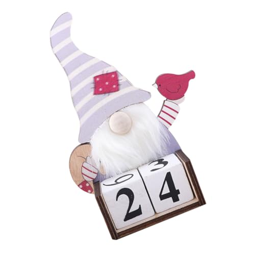 HONMEET 1stk Weihnachtskalender Dekor Für Den Tisch Esstisch Dekor Weihnachtsdekorationen Weihnachts Adventskalender Weihnachts-countdown-kalenderblock Schreibtischdekoration Holz von HONMEET