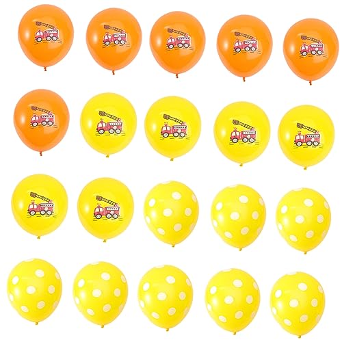 HONMEET 20 Stück 12 Zubehör für Partydekoration wand polsterung deckenverkleidung party supplies party decoration Punktballons Autos Ballons Bausatz für Partyballons Latexballons von HONMEET