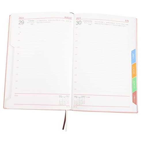 HONMEET 2023 tragbarer Notizblock Notizblöcke business notebook Tragbares Notizbuch memoboard Rosa Notizbuch-Organizer Zielplaner Notizbücher praktischer Notizblock Schulheft Papier von HONMEET