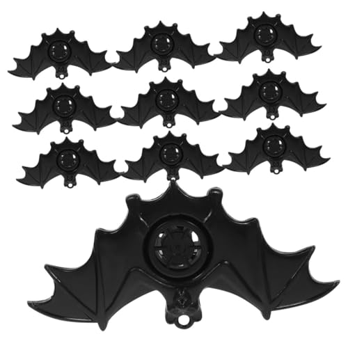 HONMEET 25St Fledermauspfeife Fledermaus Pfeife Halloween spielzeug spaß geburtstagsgeschenk entzückende Pfeife fledermausförmige Pfeife musikalische Pfeifen Partypfeifen Plastik Black von HONMEET