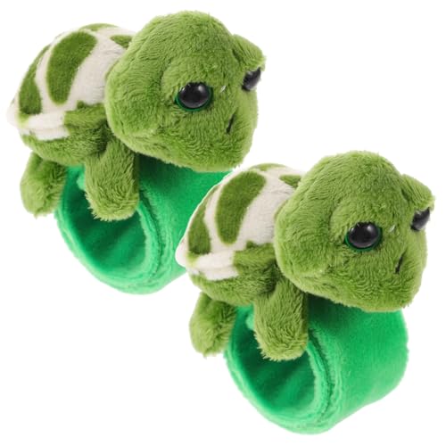 HONMEET 2Stücke Plüsch Schildkröten Schnapparmband Lustige Tier Ohrfeigenarmbänder Partygeschenk für Komfortabel und Langlebig HONMEET 2Stücke Plüsch Schildkröten Schnapparmband Lustige Tier Ohrfeigenarmbänder Partygeschenk für Komfortabel und Langlebig von HONMEET