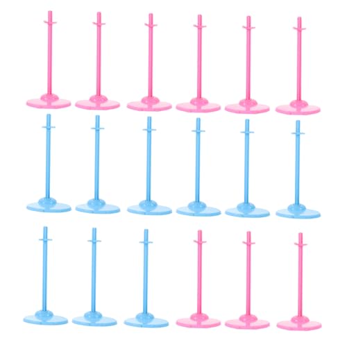 HONMEET 30St Puppenständer Puppenhauszubehör Aufhänger Puppen transparenter Ständer bjd Mini Figure Stand doll Accessories Spielzeug Stützständer für Puppen Puppenhalterung Plastik von HONMEET