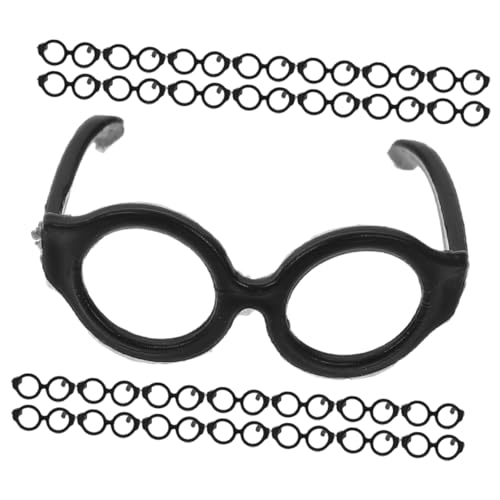 HONMEET 30st Puppenbrille Entzückende Mini-Brille Brillenrequisiten Zum Anziehen Lustige Brillendekore Brille Zum Anziehen Der Puppe Brillen Zum Anziehen Der Puppe Plastik von HONMEET