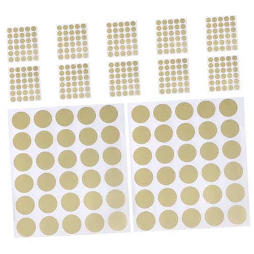 HONMEET 360 Stk Rubbellos Rubbellabel Gold Scratch Off Karten Selbstklebende Sticker Aufkleber für Gewinnspiele Gewinnspiel Aufkleber Etiketten abkratzen goldene Aufkleber aus Kreis Papier von HONMEET