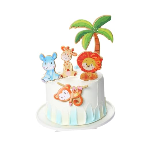 HONMEET Niedliche Waldtier Cake Topper Aus Tortenstecker Für Kindergeburtstag Hochzeitsfeier Und Festlichkeiten Tiermotiv Kuchen Deko Für Party Supplies von HONMEET