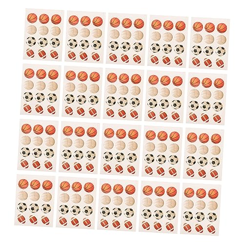 HONMEET 50 Blatt Aufkleber Scrapbook-Ornament Planer dekorative Abziehbilder Scrapbooking Sticker Scrapbook Stickers klebende Fußballverzierung Einrichtung zum Thema Sport Papier von HONMEET