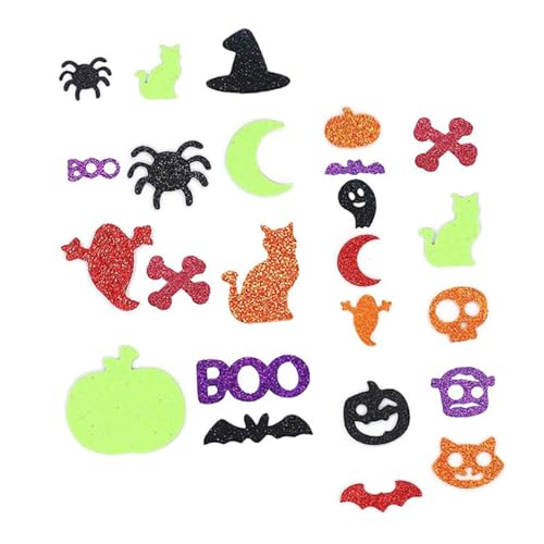 HONMEET 500 Stück Halloween-glitzerschaum-bastelaufkleber DIY-bastelaufkleber Halloween-handwerksaufkleber Basteln Sie Aufkleber Für Halloween Halloween-Scrapbooking-Aufkleber Eva von HONMEET