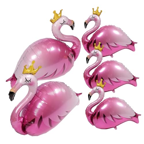 HONMEET 5St Luftballons für die Partydekoration hawaii accessoires ballon set ballonset Luftballons für Flamingo-Geburtstagsfeiern hawaiianische Partyballons Hawaii-Ballon Flamingo-Ballon von HONMEET