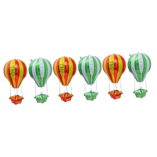 HONMEET 6 Stk Ballon raumdeko balloons luftbalondeko geburtstagsdekoration dekoration party balongas Fallschirm Spielzeug schmetterling party dekorationen heiße Luft Aluminiumfolie Green von HONMEET