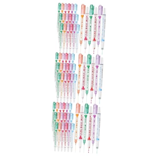 HONMEET 72 Stück Doppelseitige Textmarker Flair Stift Textmarker Verschiedene Farben Fluoreszierende Marker Zeichenmarkierungsstifte Schnelles Zeichnen Textmarker Für Schwarzes von HONMEET