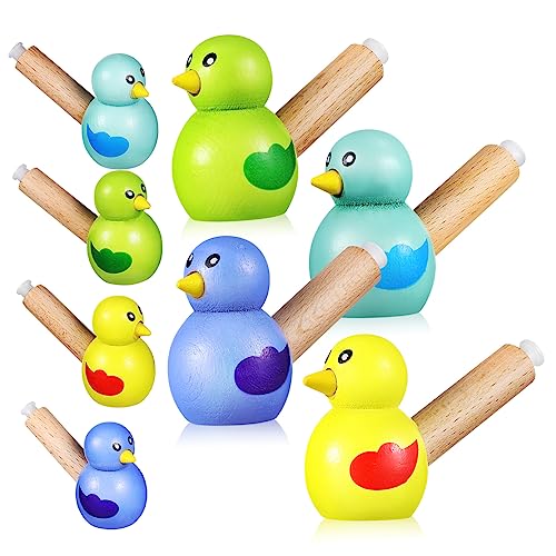 HONMEET 8 Stk Pfeife Spielzeug Für Kleinkinder Für Kinder Musikinstrumente Für Kinder Vogel Figur Mini-spielzeug Pfeift Musikspielzeug Für Babys Neuheit Wassergrasmücke Pvc von HONMEET