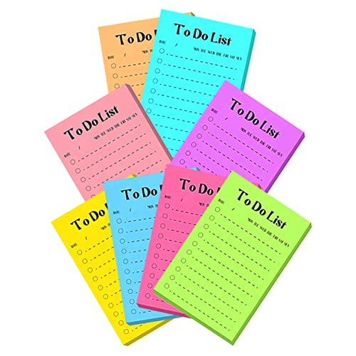 HONMEET 8 fluoreszierendes Papier sticky notes book büromaterial gadgets für studenten Buchaufkleber selbstklebende Memo-Aufkleber Notizblöcke mit Tiermuster Memo-Aufkleber für die Schule von HONMEET