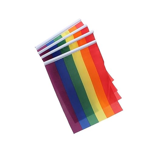 HONMEET Bunte Regenbogen Flaggen Cluster Wimpelkette Zum Aufhängen Dekoratives Banner Für LGBTQ Pride Dekorationen Im Einkaufszentrum Und Bei Veranstaltungen 1 Stück von HONMEET