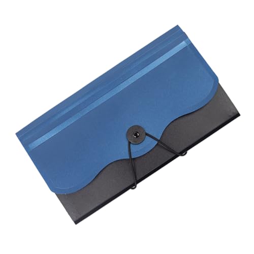 HONMEET CD-Halter-Fall aktenmappe ordner Datei-Organizer für Geschäftskarten schnell hefter ordnee Datei-Organizer mit großer Kapazität Datei Akkordeon Organizer Dateitasche Polyester Blue von HONMEET