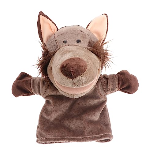 HONMEET Handpuppe Zeigen Handpuppen für Kinder Spielzeug für Kleinkinder mha plüsch interaktives Spielzeug kinderspielzeug Kid Toys Cartoon-Handpuppe Rollenspiel Handpuppe Plüschstoff Grey von HONMEET