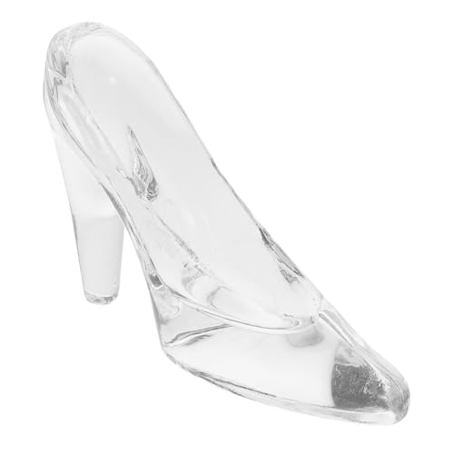 HONMEET Kristall-Schuh-Figuren, Dekorationen, Transparente High-Heel-Slipper, Mini-kristall-Schuhe Für Glasschuhe, Hochzeits-Party-zubehör von HONMEET